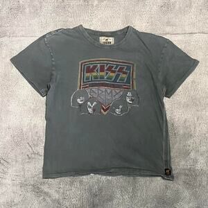 Trunk Ltd Kiss World Tour 1979 Army Graphic Tee